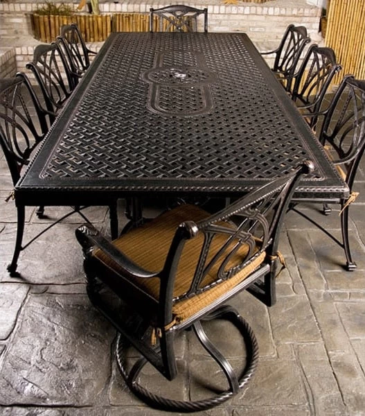 GES Bel Air Cast Aluminum Cushioned Patio Dining Sets 9 GES Bel Air Cast Aluminum Cushioned Patio Dining Sets - Image 7
