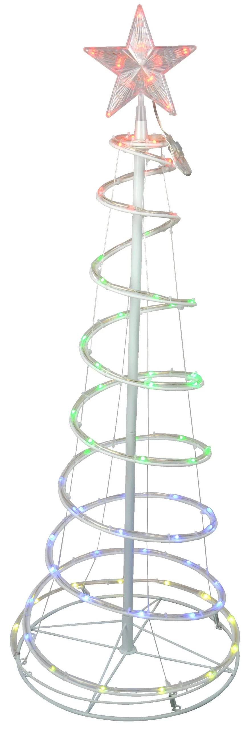 RGB Wire Spiral Tree Decoration With Dancing Lights 4 RGB Wire Spiral Tree Decoration With Dancing Lights - Image 2