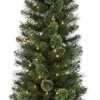 7.5' Shelby Narrow Pine Hard And Mixed Cashmere Pre-Lit Pencil Tree -Outdoor Garden Living 992535