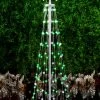 4' RGB Straight Frame Remote-Controlled LED Tree Decoration -Outdoor Garden Living 992585