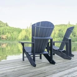 Slate Gray Adirondack Chair Furniture Sets -Outdoor Garden Living 992669 7