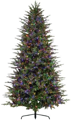 Kensington Fir 16-Function Starry Lights LED Artificial Trees -Outdoor Garden Living 992922 2