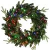 24" Norfolk Pine Wreath With 80 Battery-Operated Starry Lights -Outdoor Garden Living 992929 3