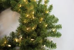 30" Canadian Pine Pre-Lit Artificial Christmas Wreath -Outdoor Garden Living 993 144 3