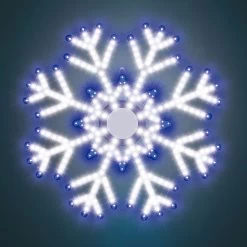 15.5" LED Hi-Vibrant Snowflake Decoration -Outdoor Garden Living 993014