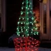 4' Green & Red Twinkling LED Tree Topiary Outdoor Decoration -Outdoor Garden Living 993016