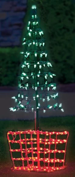 4' Green & Red Twinkling LED Tree Topiary Outdoor Decoration 7 4' Green & Red Twinkling LED Tree Topiary Outdoor Decoration -Outdoor Garden Living 993016 2