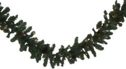 9' Pre-Lit Montana Garland With Pine Cones And Berries -Outdoor Garden Living 993080 2