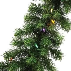 9' Tiffany Christmas Garland Pre-Lit With 50 Multi-Colored LED Lights -Outdoor Garden Living 993084 2