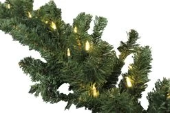 9' Tiffany Christmas Garland Pre-Lit With 50 Warm White Lights -Outdoor Garden Living 993085 2