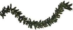9' Tiffany Christmas Garland Pre-Lit With 50 Warm White Lights -Outdoor Garden Living 993085 3