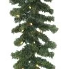 9' Tiffany Christmas Garland Pre-Lit With 50 Warm White Lights -Outdoor Garden Living 993085 4