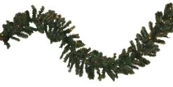 9' Pre-Lit Tiffany Christmas Garland -Outdoor Garden Living 993086 3