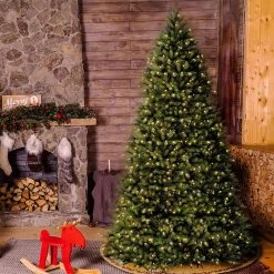 10' New Carrington Instant Lite Pole Pre-Lit Artificial Christmas Tree -Outdoor Garden Living 993105 2