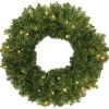 24" New Carrington Pre-Lit Wreath