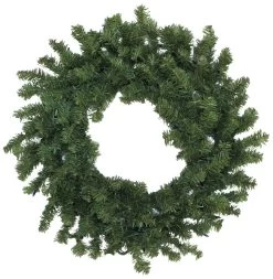 30" Canadian Pine Pre-Lit Artificial Christmas Wreath -Outdoor Garden Living 993143