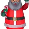 7.5' Gemmy Airblown® Inflatable African American Santa -Outdoor Garden Living 993503