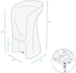 Signature In-Pool Barstool From Ledge Lounger -Outdoor Garden Living 993606