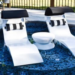 Signature In-Pool Chaise Lounge Chair Shade From Ledge Lounger -Outdoor Garden Living 993799 10
