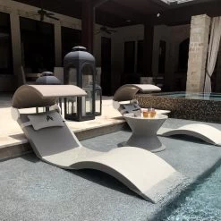 Signature In-Pool Chaise Lounge Chair Shade From Ledge Lounger -Outdoor Garden Living 993799 16