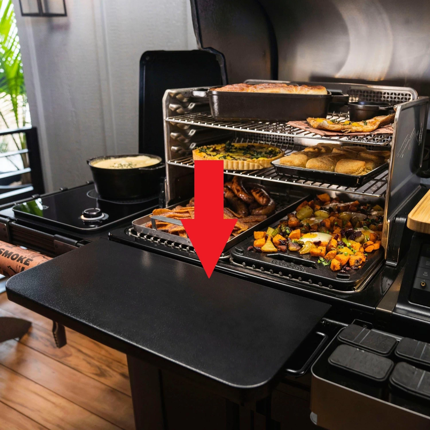 Traeger P.A.L. Pop-And-Lock® Folding Front Shelf 4 Traeger P.A.L. Pop-And-Lock® Folding Front Shelf - Image 2