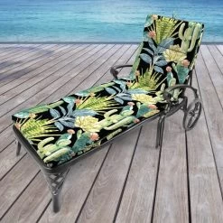 Hatteras Ebony Universal Replacement Chaise Lounge Chair Cushion 9752 -Outdoor Garden Living 993899 3