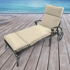 Tory Bisque Universal Replacement Chaise Lounge Chair Cushion 856/9752 8 Tory Bisque Universal Replacement Chaise Lounge Chair Cushion 856/9752 -Outdoor Garden Living 993928 2
