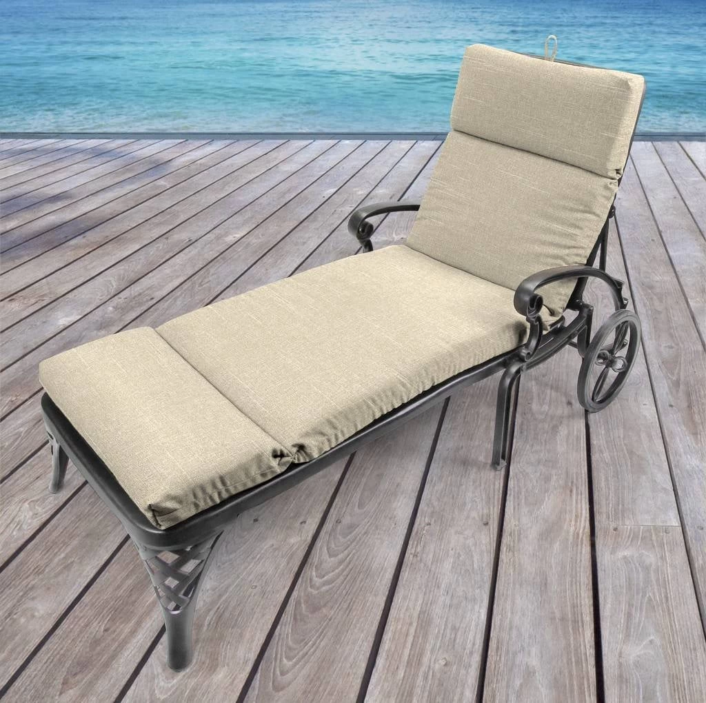 Tory Bisque Universal Replacement Chaise Lounge Chair Cushion 856/9752 5 Tory Bisque Universal Replacement Chaise Lounge Chair Cushion 856/9752 - Image 3