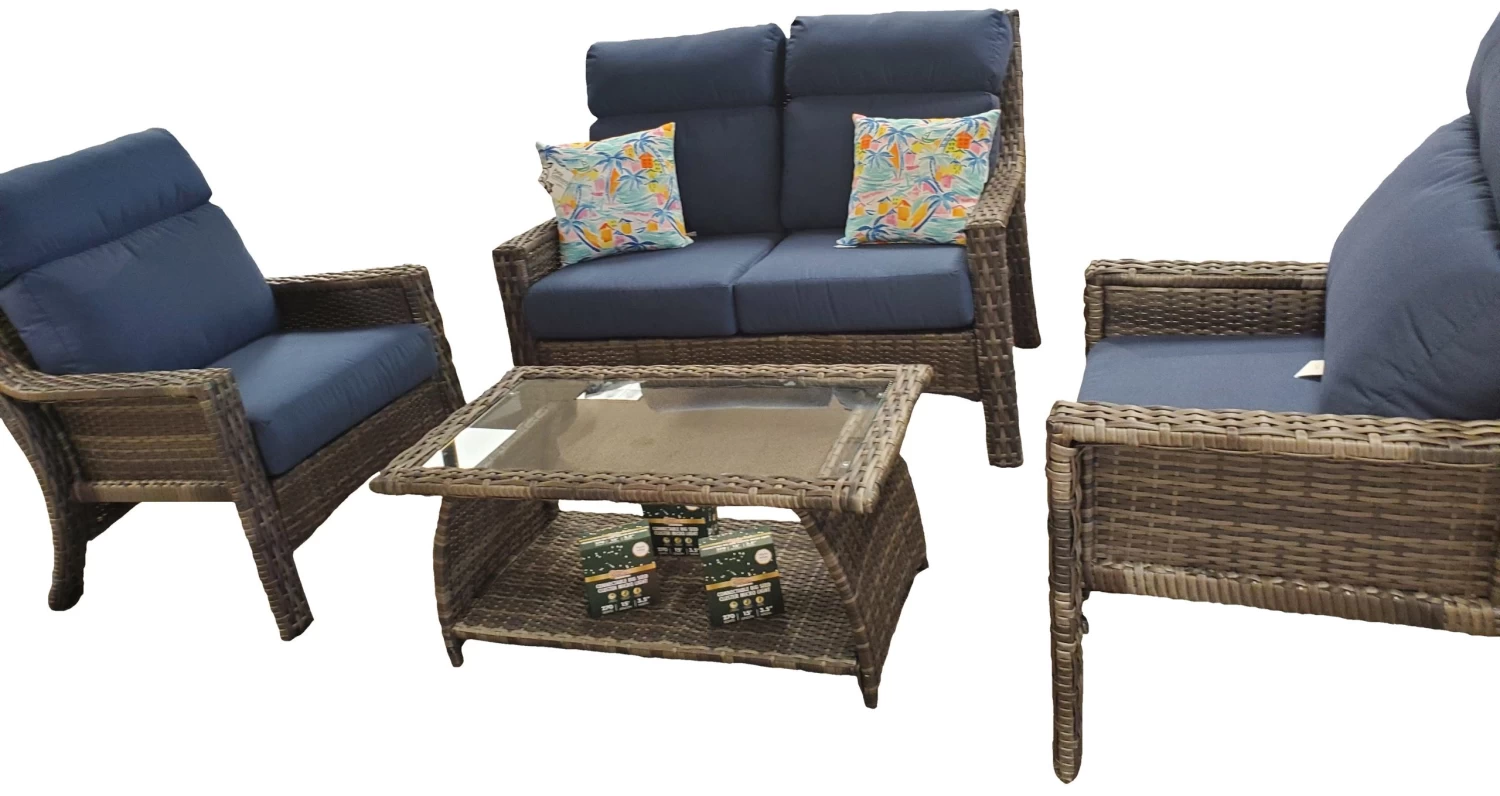 4 Pc. Barbados Cushioned Seating & Chat Set 5 4 Pc. Barbados Cushioned Seating & Chat Set - Image 3