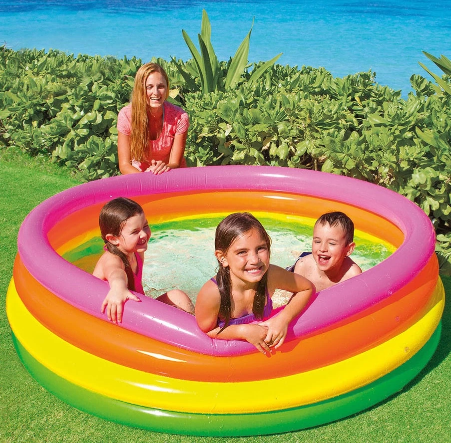 Intex Sunset Glow Inflatable Kiddie Pool 3 Intex Sunset Glow Inflatable Kiddie Pool