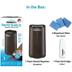 MIA Graphite Thermacell Patio Shield Mosquito Repeller 25 MIA Graphite Thermacell Patio Shield Mosquito Repeller -Outdoor Garden Living 994771 8