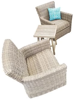 Carolina Woven Wicker Patio Seating & Chat Sets -Outdoor Garden Living 994894 2