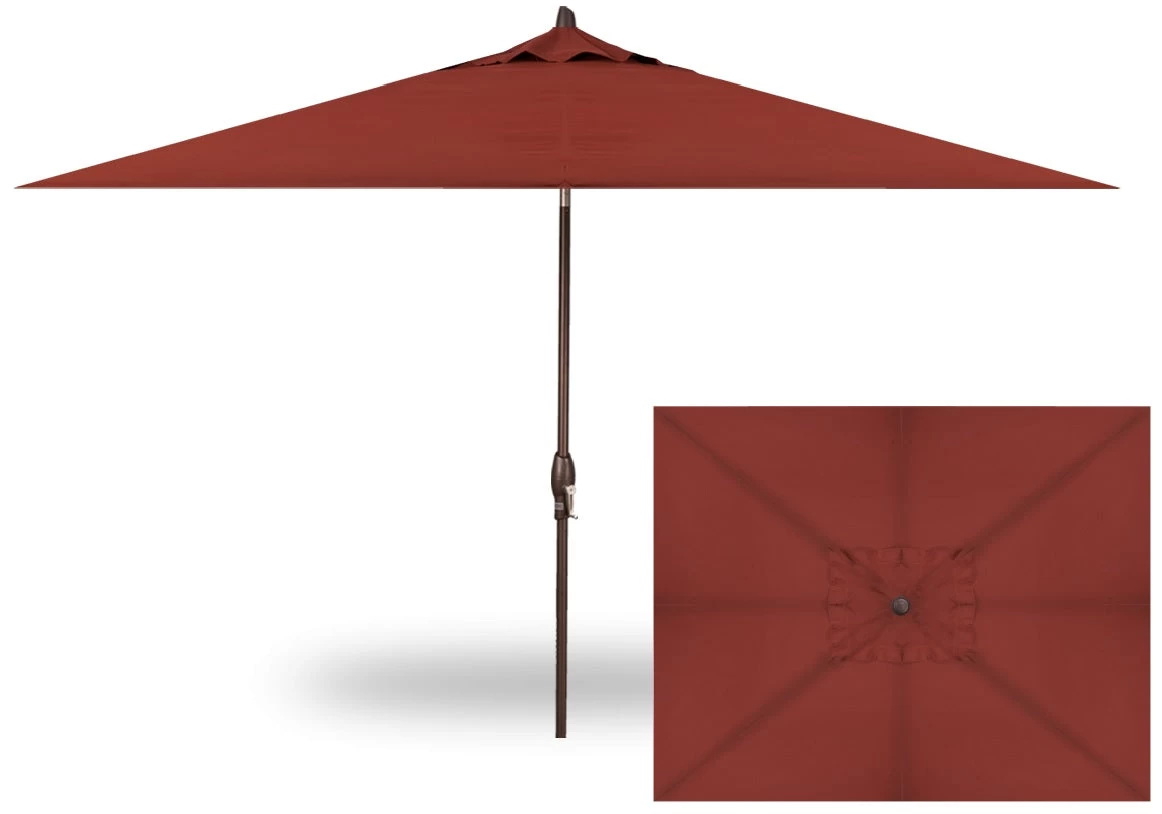 8' X 10' Rectangular Market Bronze Frame Terra Cotta Canopy Umbrella 3 8' X 10' Rectangular Market Bronze Frame Terra Cotta Canopy Umbrella