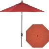9' Auto Tilt Market Bronze Frame Pottery Canopy Umbrella Thin Pole 2 9' Auto Tilt Market Bronze Frame Pottery Canopy Umbrella Thin Pole -Outdoor Garden Living 994938 2