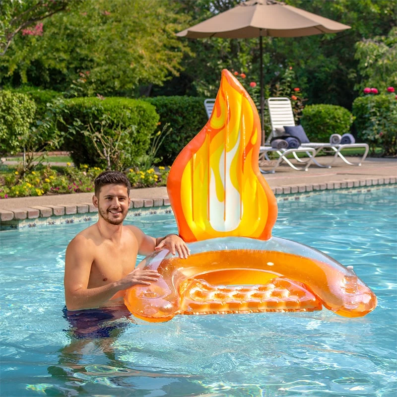 Inflatable Flame Sling Pool Chair By Poolmaster 3 Inflatable Flame Sling Pool Chair By Poolmaster