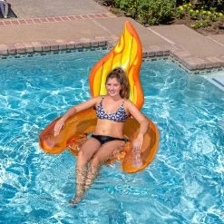 Inflatable Flame Sling Pool Chair By Poolmaster 13 Inflatable Flame Sling Pool Chair By Poolmaster -Outdoor Garden Living 994959 4