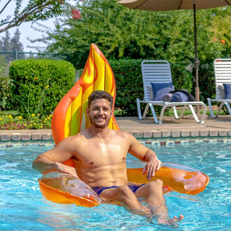 Inflatable Flame Sling Pool Chair By Poolmaster 4 Inflatable Flame Sling Pool Chair By Poolmaster - Image 2
