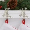 The Original MantleClip® Stocking Holder With Removable Metal Holiday Icons, 2 Pack - Silver Reindeer 1 The Original MantleClip® Stocking Holder With Removable Metal Holiday Icons, 2 Pack - Silver Reindeer -Outdoor Garden Living 995356 2