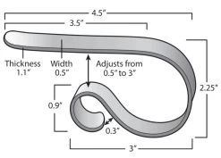 The Original MantleClip® Stocking Holder With Removable Metal Holiday Icons, 2 Pack - Silver Reindeer -Outdoor Garden Living 995356 5