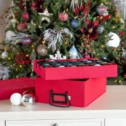 48-Pack Two Tray Christmas Ornament Storage Box -Outdoor Garden Living 995395 2