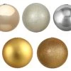 45-Pack Of 60MM Shatterproof Ball Ornaments (Champagne/Silver/Gold) 1 45-Pack Of 60MM Shatterproof Ball Ornaments (Champagne/Silver/Gold) -Outdoor Garden Living 995498 2