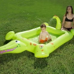 Inflatable Crocodile Spray Pool By Poolmaster 18 Inflatable Crocodile Spray Pool By Poolmaster -Outdoor Garden Living 996038 8