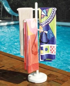 PVC Poolside Towel Rack From Swimline