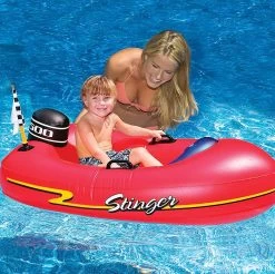 Swimline Kids Inflatable Stinger Speedboat Float -Outdoor Garden Living 996065 2