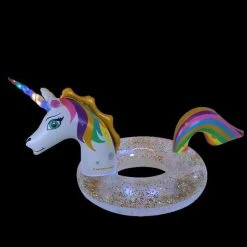 Swimline LED Light Up Inflatable Glitter Unicorn Ring 15 Swimline LED Light Up Inflatable Glitter Unicorn Ring -Outdoor Garden Living 996070 8