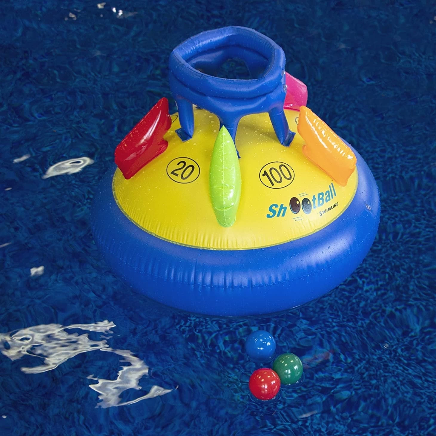 Shootball Floating Pool Basketball Game From Swimline 4 Shootball Floating Pool Basketball Game From Swimline - Image 2