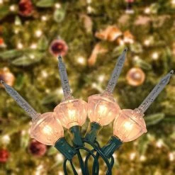 Old-Fashioned Set Of 7 Bubble Lights -Outdoor Garden Living 996366 2