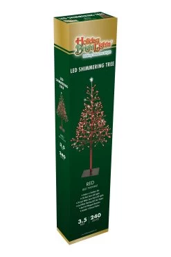 Shimmering Red LED Twinkle Tree Decoration -Outdoor Garden Living 996396