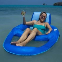 Spring Float Recliner Pool Lounger With Hyper-Flate Valve From SwimWays