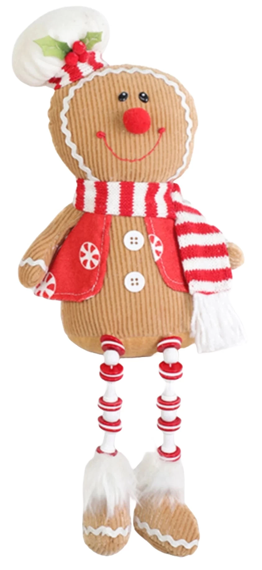 14" Plush Gingerbread Shelf Sitter 4 14" Plush Gingerbread Shelf Sitter - Image 2